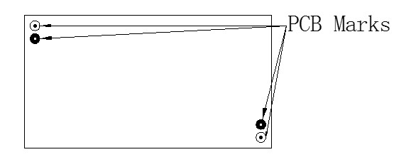 在有貼片的PCB板上，為提高貼片元件的貼裝的準(zhǔn)確性，一般要求在貼片層對角端放置兩個(gè)校正標(biāo)記(MarkS)點(diǎn)