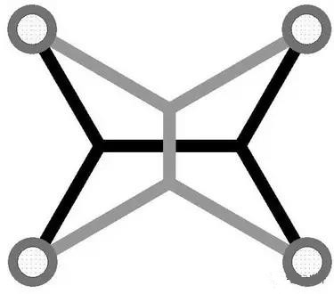 灰色Steiner樹(shù)不是最優(yōu)的，但黑色Steiner樹(shù)是最優(yōu)的。